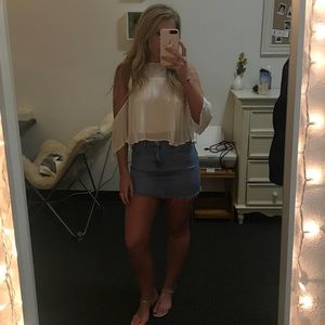 White Off the Shoulder Blouse